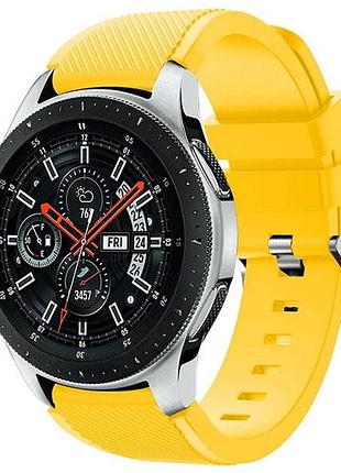 Силиконовый ремешок для часов samsung galaxy watch 46 mm sm-r800 - yellow