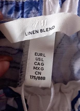 Льняные шорты h&amp;m 6