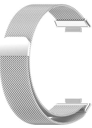 Ремінець primolux міланський магнітний для фітнес браслета huawei watch fit 2 - silver