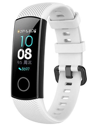 Силіконовий ремінець primo для фітнес-браслета huawei honor band 4 / 5 - white