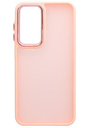 Чехол fiji lens для samsung galaxy a05s (a057) бампер матовый pink