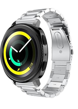 Металевий ремінець primo для годинника samsung sport gear (sm-r600) - silver