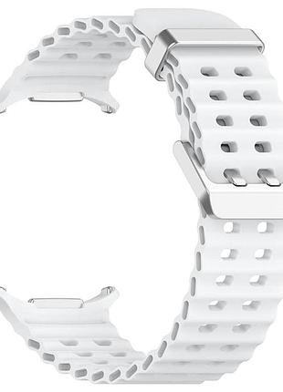 Ремешок силиконовый primolux ocean для часов samsung galaxy watch ultra 47 mm (sm-l705) - white