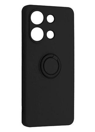 Чохол fiji holder ring для xiaomi redmi note 13 pro бампер з кільцем підставкою black