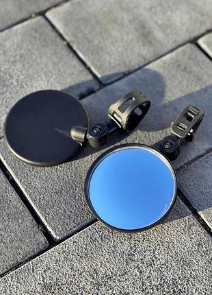 Дзеркала в торець руля, зеркала на мотоцикл, зеркала на мото, дзеркала на мотоцикл, кастом зеркала на мото