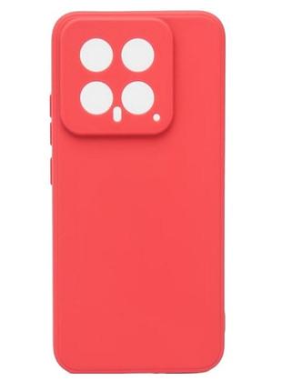 Чохол fiji style для xiaomi 14 силікон бампер із захистом блоку камер червоний