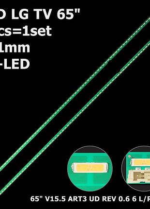 Led підсвітка lg tv 65" v15.5 art3 ud rev 0.6 6 r-type 6922l-01 lg: 65uh6150-cb, 65uf6800-ua, 65lg61ch-cd 2шт.
