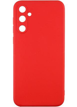 Чехол fiji style для samsung galaxy s23 fe (s711) силикон бампер с защитой блока камер красный