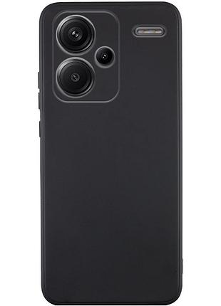 Чехол fiji style для xiaomi redmi note 13 pro plus 5g силикон бампер с защитой блока камер черный