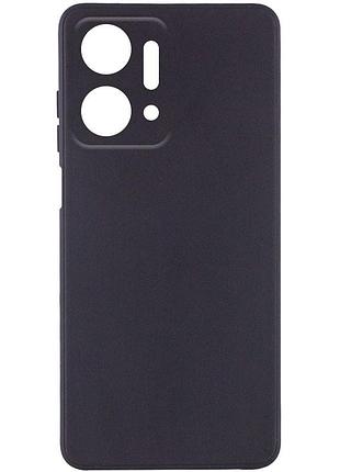 Чехол fiji style для honor x7a силикон бампер с защитой блока камер черный