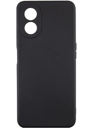 Чохол fiji style для oppo a58 (cph2577) силікон бампер із захистом блоку камер чорний