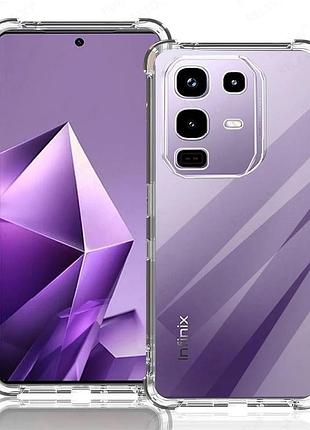 Чохол fiji proof для infinix note 50 pro plus (x6856) прозорий бампер з посиленими бортами transparent