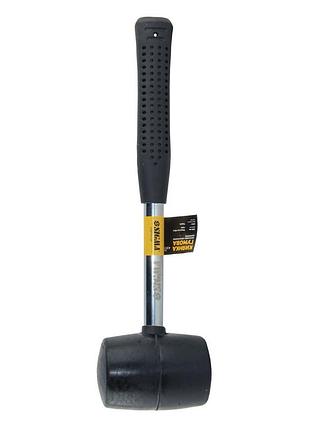 Киянка гумова чорна 340 г металева погумована ручка sigma (4317471)