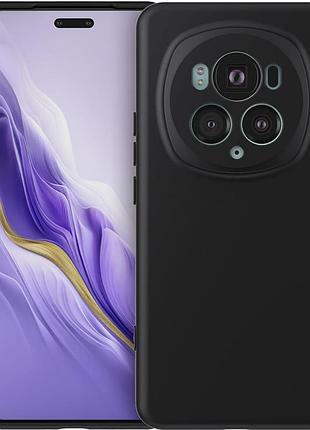 Чехол fiji full soft premium для honor magic6 pro противоударный бампер с микрофиброй black