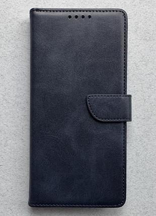 Samsung galaxy a36 чехол-книжка wave fold blue синій высококачественная искусственная кожа слоты для карт