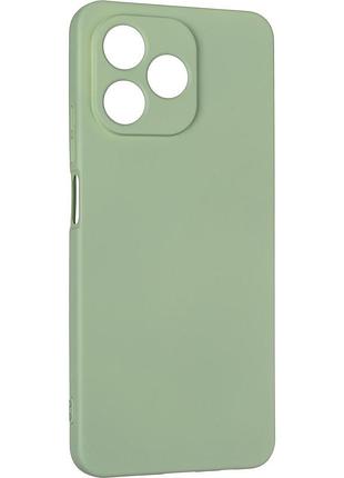 Чехол fiji full soft premium для realme note 50 (rmx3834) противоударный бампер с микрофиброй green