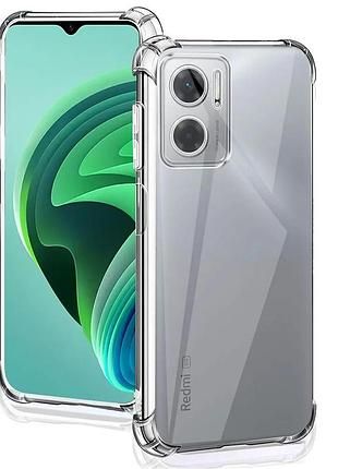 Чехол fiji proof для xiaomi redmi note 11e 5g прозрачный бампер с усиленными бортами transparent