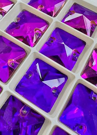 Пришивные квадраты violet blue 16x16мм