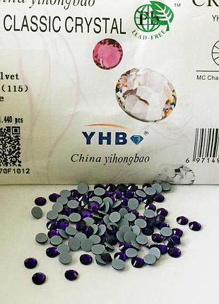 Стрази yhb lux, колір purple velve термо , ss16 (3,8-4мм) опт (~1440 шт)