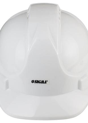 Каска будівельна 8 точок кріплення (біла) sigma (9414501)