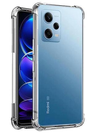 Чехол fiji proof для xiaomi redmi note 12 pro plus 5g бампер с усиленными бортами transparent