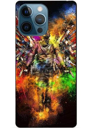 Силиконовый чехол бампер для iphone 13 pro с рисунком воин контр-страйк counter-strike