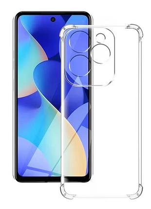Чохол fiji proof для infinix hot 40 (x6836) прозорий бампер з посиленими бортами transparent