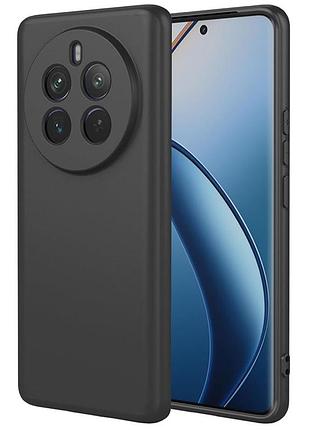 Чехол fiji full soft premium для realme 12 pro 5g (rmx3842) противоударный бампер с микрофиброй black