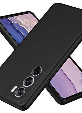 Чехол fiji full soft premium для oppo reno 12 pro global (cph2629) противоударный бампер с микрофиброй black