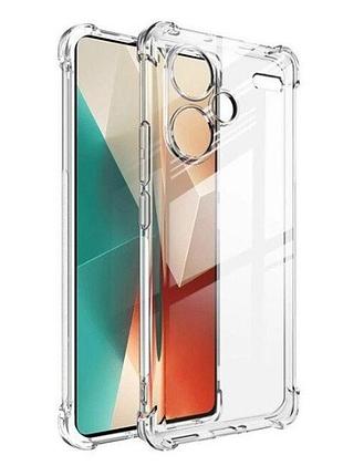Чехол fiji proof для xiaomi redmi note 13 pro plus 5g прозрачный бампер с усиленными бортами transparent
