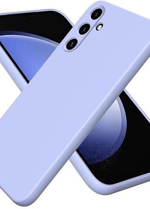 Чехол fiji full soft premium для samsung galaxy m55 5g (m556) противоударный бампер с микрофиброй violet