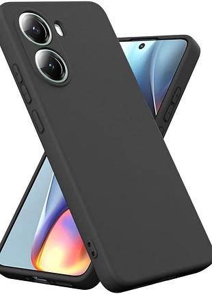 Чехол fiji full soft premium для poco x7 pro противоударный бампер с микрофиброй black