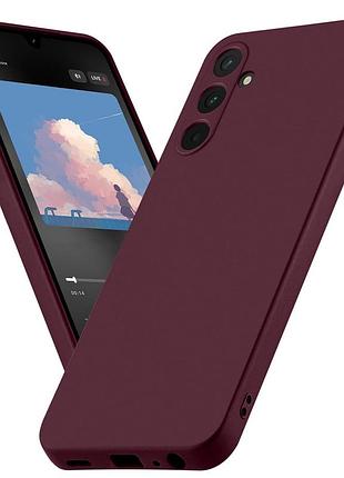 Чехол fiji full soft premium для samsung galaxy a15 4g / a15 5g противоударный бампер с микрофиброй bordo