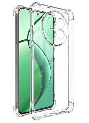 Чехол fiji proof для realme 12x / 12x 5g прозрачный бампер с усиленными бортами transparent