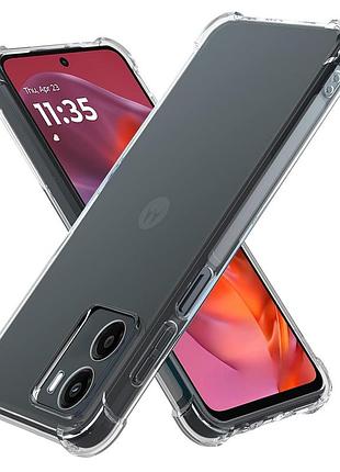Чехол fiji proof для motorola g05 прозрачный бампер с усиленными бортами transparent