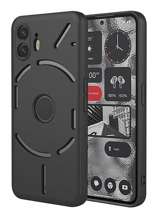 Чохол fiji full soft premium для nothing phone (2) / (a065) протиударний бампер з мікрофіброю black