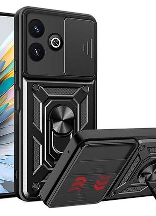 Чехол fiji camera defence для zte blade a75 бампер с защитой камеры и подставкой black