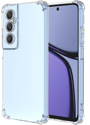 Чехол fiji proof для realme c65 прозрачный бампер с усиленными бортами transparent