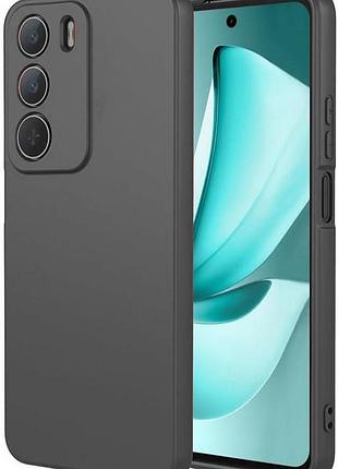Чехол fiji full soft premium для realme c71 (rmx5303) противоударный бампер с микрофиброй black