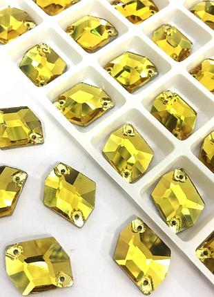 Пришивные стразы космик topaz (16x21мм)