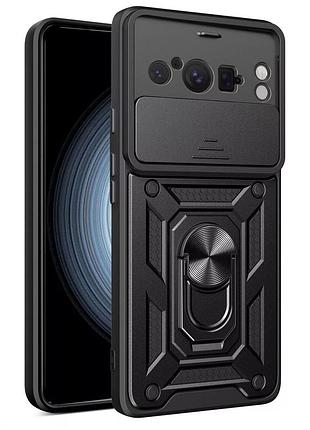Чохол fiji camera defence для google pixel 8 pro бампер із захистом камери та підставкою black