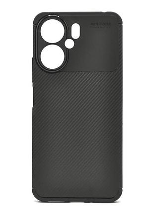 Чохол fiji ultimate carbon для xiaomi redmi 13c 5g протиударний бампер чорний