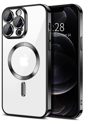 Чехол fiji chrome для apple iphone 15 pro с magsafe и защитой камер black