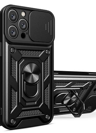 Чохол fiji camera defence для apple iphone 11 pro бампер із захистом камери та підставкою black