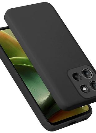 Чехол fiji full soft premium для motorola g86 power противоударный бампер с микрофиброй black