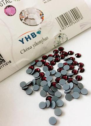 Стрази yhb lux, колір lt burgundy, hf, ss16 (3,8-4мм), опт (~1440 шт)