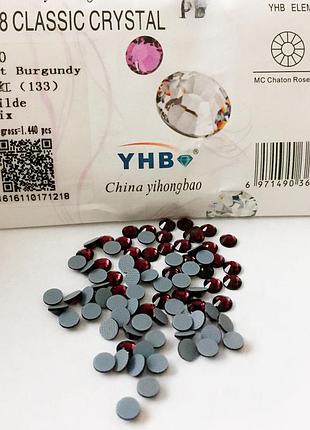 Стрази yhb lux, колір lt burgundy, hf, ss20 (4,8-5 мм) опт (~1440 шт)