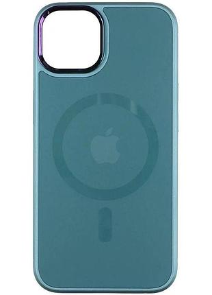 Чехол fiji magsafe ag для apple iphone 13 pro max противоударный бампер зеленый