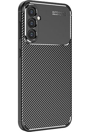 Чехол fiji ultimate carbon для samsung galaxy a36 5g (a366) противоударный бампер черный