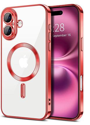 Чохол fiji chrome для apple iphone 16 з magsafe та захистом камер red